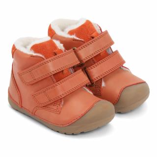 Bundgaard detské kožené zimné topánky PETIT Mid Winter (BG303201DG-820) Rust 22, Hnedá