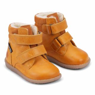 Bundgaard detské zimné kožené topánky zateplené ovčou vlnou - Rabbit Strap BG303069G-813 Yellow 21, Žltá