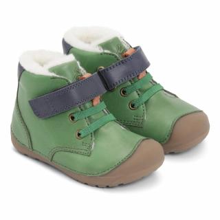 Bundgaard detské zimné topánky PETIT Mid Winter Lace Sport BG303260DG-611 Zelená 20, Zelená