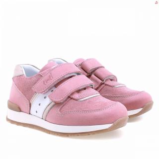 Celokožené Detské topánky EMEL E2683-15 ružová 26, Ružová