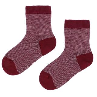 Detské bavlněné ponožky Emel - Červená - 100-71 19 - 22, Červená