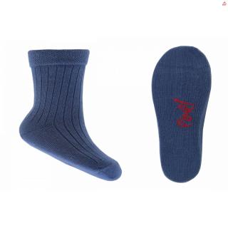 Detské bavlněné ponožky Emel  Rebro  Modrá 100-24 19 - 22, Modrá