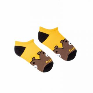 Detské členkové ponožky Fusakle Méďa 23 - 26, Žltá