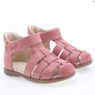 Detské kožené sandálky EMEL E1078-37 Ružová 25, Ružová