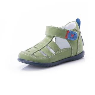 Detské kožené sandálky EMEL E1079-12 Zelená 24