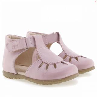 Detské kožené sandálky EMEL E2436-17 ružová 22