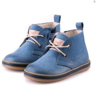 Detské kožené topánočky EMEL E2621-5 Modrá (Posledná Vel 25) 25