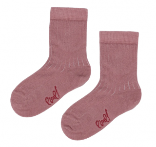 Detské ponožky s merino vlnou Emel - Růžová - ESK 100-56 23 - 26, Ružová