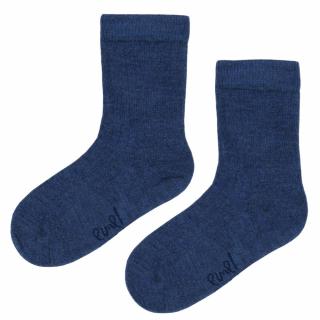 Detské ponožky s merino vlnou Emel - Tm.Modré - ESK 100-51 19 - 22, Modrá