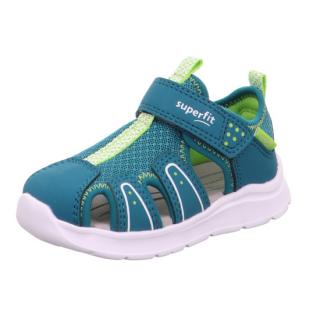 Detské Sandále Superfit Wave 1-000478-7010 Zelená 19, Zelená