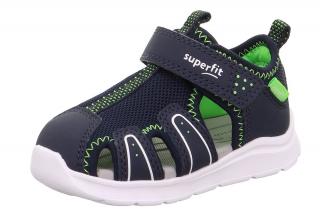 Detské sandále Superfit Wave 1-000478-8050 Modrá Zelená 20, Modrá