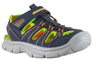 Detské sandálky Skechers RELIX - VALDER 406520L/NVLM navy lime 27, Modrá