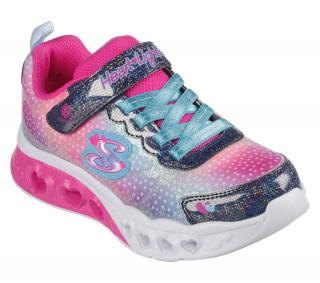 Detské tenisky Skechers Flutter Heart Lights SIMPLY LOVE 302315N/NVMT Svietiace 21, Viacfarebné