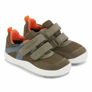 Detské topánky Bundgaard Bennie Strap Velcro TEX BG101175-608 Army - s membránou TEX 30, Zelená