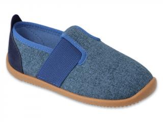 Domáce Barefoot obuv BEFADO SOFTER Modrá Modrá, 27