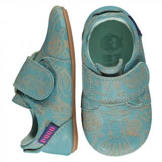 Kožené barefoot Mighty Shoes® od Poco Nido 25, Modrá