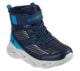 Skechers členková zimná obuv S Lights - Twisted Brights Drovox 401651L/NVBL 28, Modrá