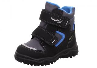Superfit Detské zimné topánky HUSKY1 1-000047-00 Schwarz/Blau Čierno modrá 19, Čierna