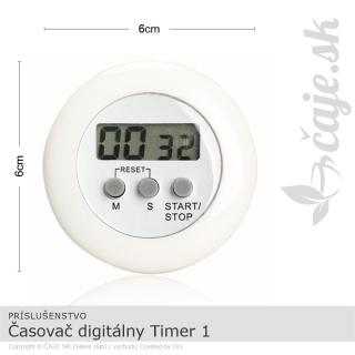 Časovač digitálny Timer 1 – biely