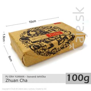 PU ERH Yunnan Shu Zhuan Cha - lisovaná tehlička (100g)