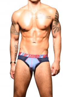 Pánske slipy Vibe Stripe Sports Mesh (Vibe Stripe Sports Mesh Brief)