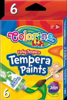 Colorino temperové farby, 6 farieb, 12 ml.