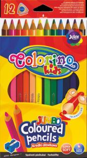 Colorino, trojhranné Jumbo pastelky, 12 farieb