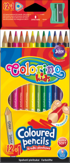 Colorino, trojhranné pastelky, 12 farieb