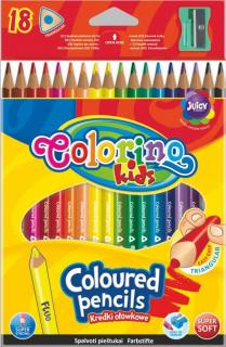 Colorino, trojhranné pastelky, 18 farieb