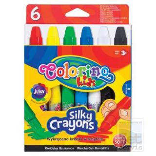 Colorino, voskovky Silky v ceruzke, 6 farieb