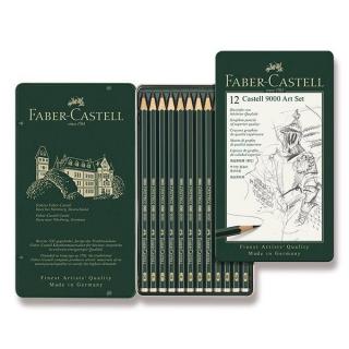 Faber-Castell, grafitová sada ceruziek Castell 9000, 12 ks, art set