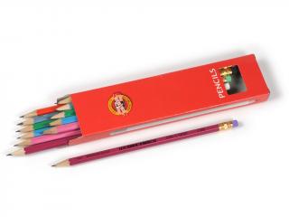 Koh-i-noor, ceruzka s gumou 1380 Tvrdosť č. 2, 12 ks