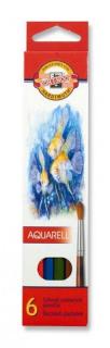 Koh-i-noor, mondeluz školské akvarelové pastelové ceruzky 3715 6 ks v sade