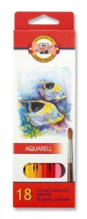 Koh-i-noor, mondeluz školské akvarelové pastelové ceruzky 3717 18 ks v sade