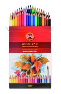 Koh-i-noor, mondeluz umelecké akvarelové pastelové ceruzky 3719 36 ks v sade