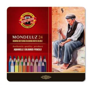 Koh-i-noor, mondeluz umelecké akvarelové pastelové ceruzky 3724 24 ks v sade