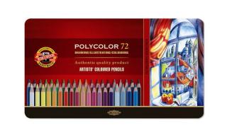 Koh-i-noor, pastelové ceruzky Polycolor, 3827 72 ks v sade plechovej puzdro