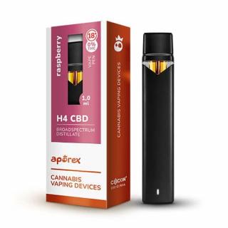 Aporex H4CBD Jednorazový Vaporizér Raspberry 1ml