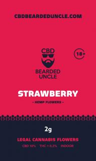 BEARDED UNCLE STRAWBERRY INDOOR CBD 10% a THC 0,2% 2g