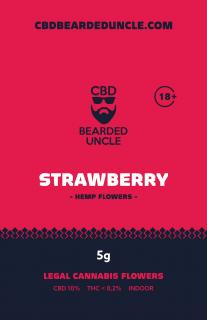 BEARDED UNCLE STRAWBERRY INDOOR CBD 10% a THC 0,2% 5g