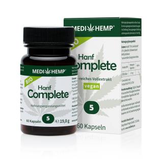 CBD Complet 5% olej v kapsuliach 60ks kapsúl CO2 extrakcie MEDIHEMP