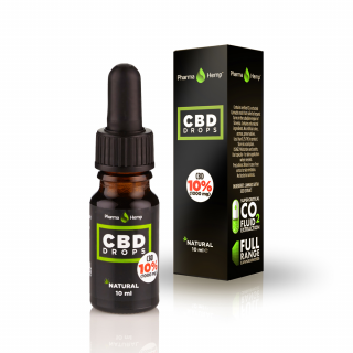 CBD drops 10% 10ml 1000mg olivový olej Pharma Hemp