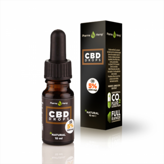 CBD Drops 10ml 3% 300mg konopný olej Pharma Hemp