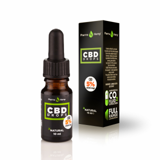 CBD drops 5% 10ml 500mg olivový olej Pharma Hemp