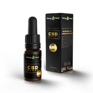 CBD Drops PREMIUM BLACK 6,6% 10ml Pharma Hemp