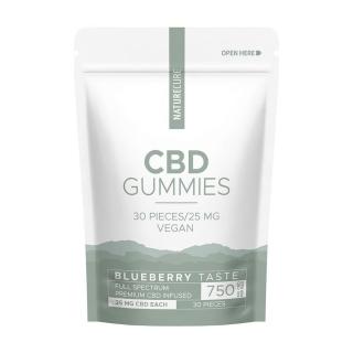 CBD gumové cukríky full spectrum vegan 750mg 30ks NATURE CURE