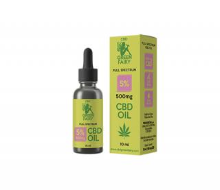 CBD olej full spectrum 5% 500mg 10ml  GREEN FAIRY  10 ks