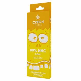 CZECH HHC 99% HHC jednorazové pero Banán 125 poťahov 0,5ml 1ks