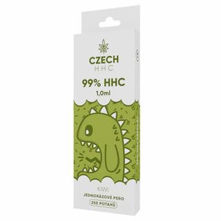 CZECH HHC 99% HHC jednorazové pero Kiwi 250 poťahov 1ml 1ks