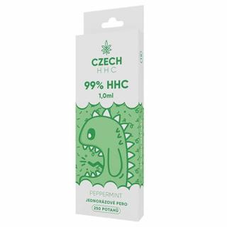 CZECH HHC 99% HHC jednorazové pero Peppermint  250 poťahov 1ml 1ks